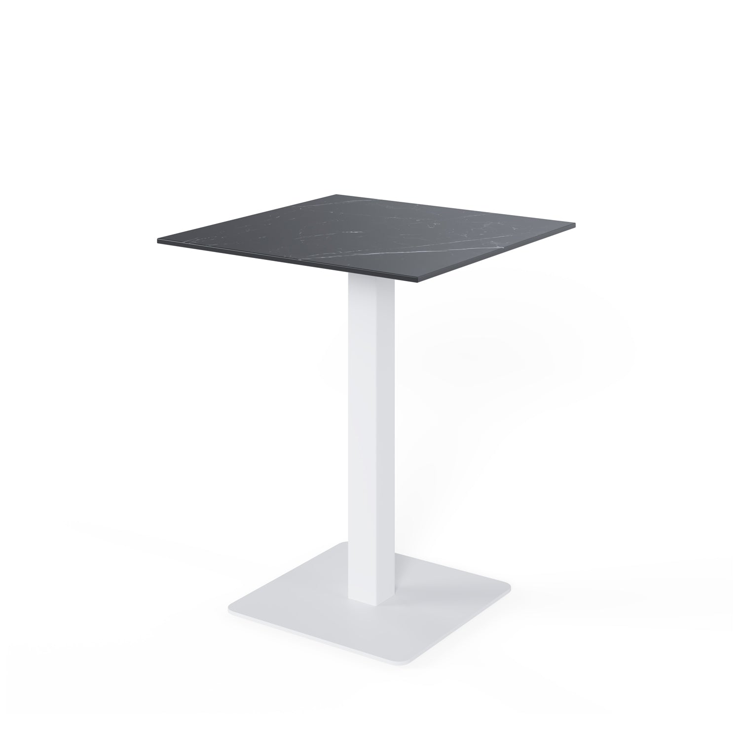 Mesa Alta Samira Cuadrad.Negro/Blanco