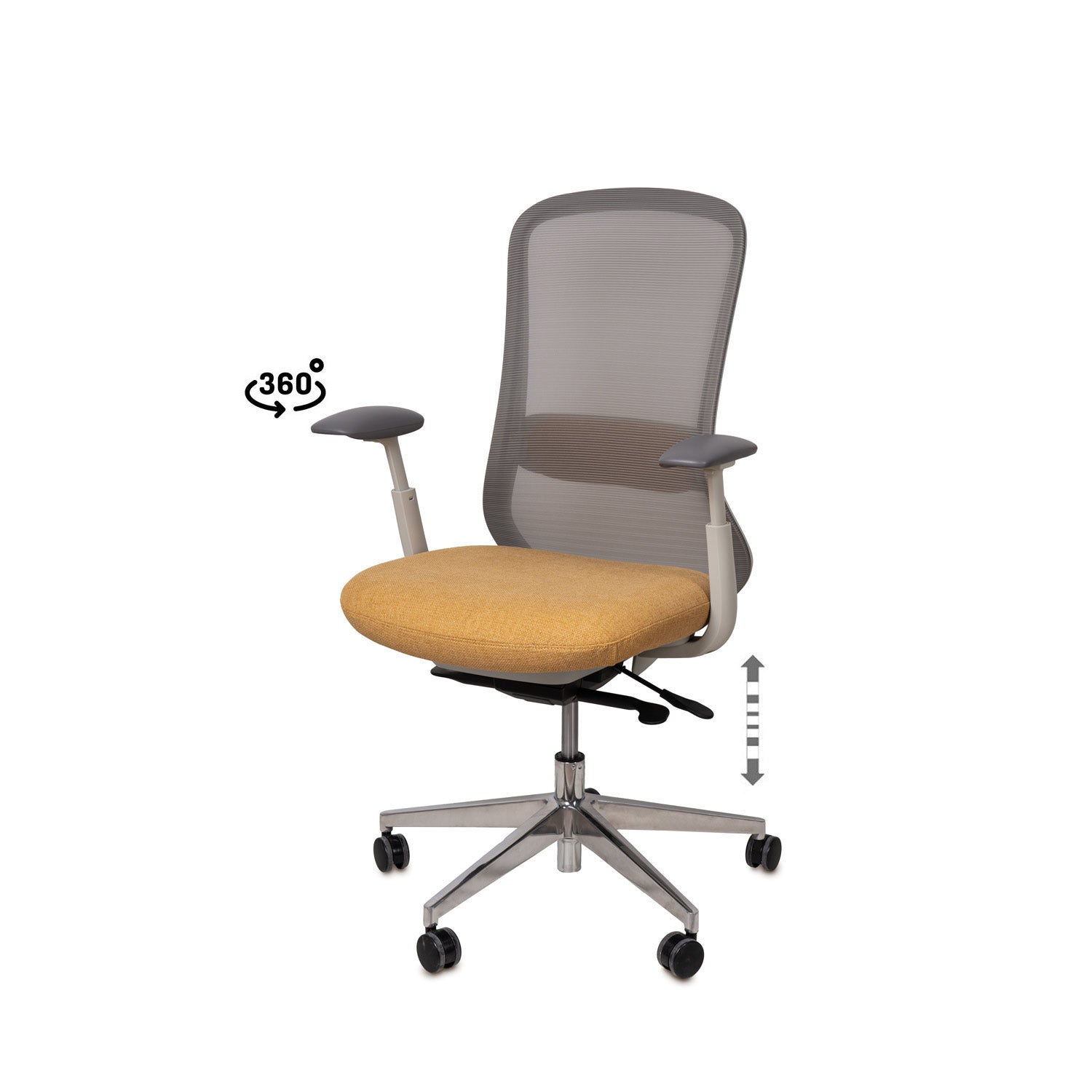 Silla Oficina Emory Mostaza