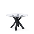 Mesa Jade 120 Red.Fija Cristal/Negro