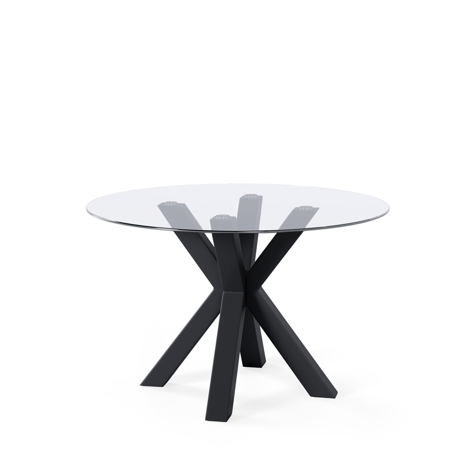 Mesa Jade 120 Red.Fija Cristal/Negro