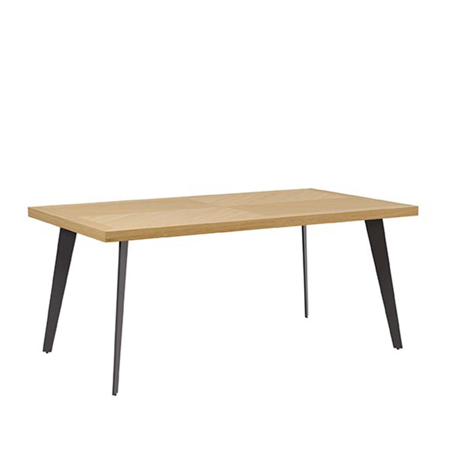 Mesa Randy 180*100 Fija Roble-Negro