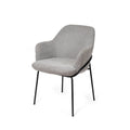 Silla Abigail Gris Claro Pata Negra