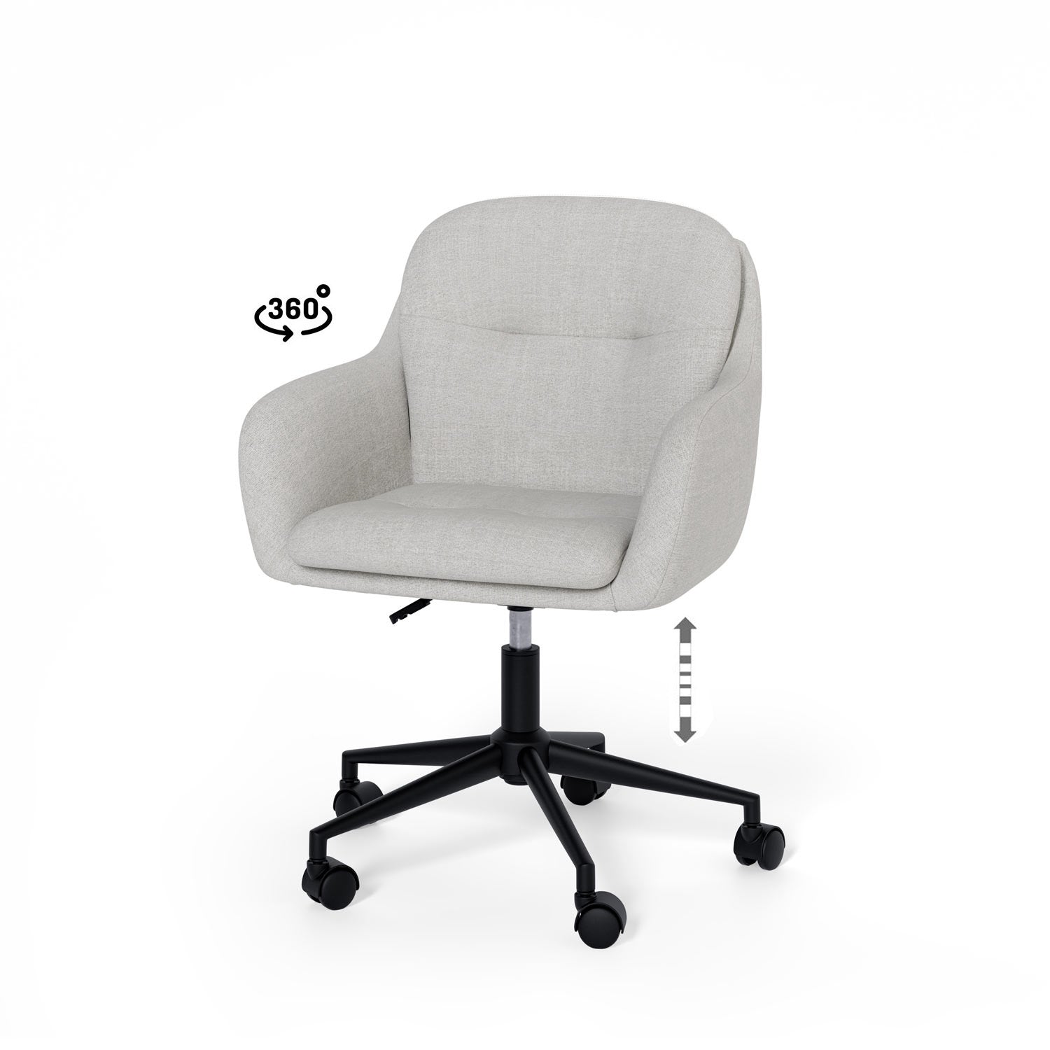 Silla Oficina Ontario Gris Claro