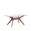 Mesa Della 160 Cristal/Nogal