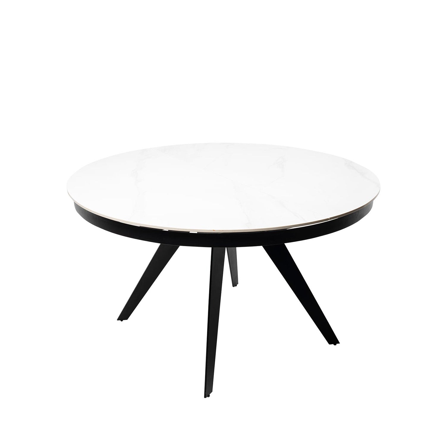 Mesa Luna 130 Red. Blanco/Negro
