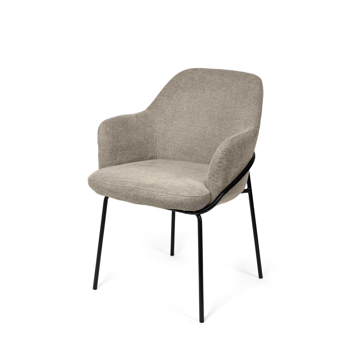Silla Abigail Taupe Pata Negra