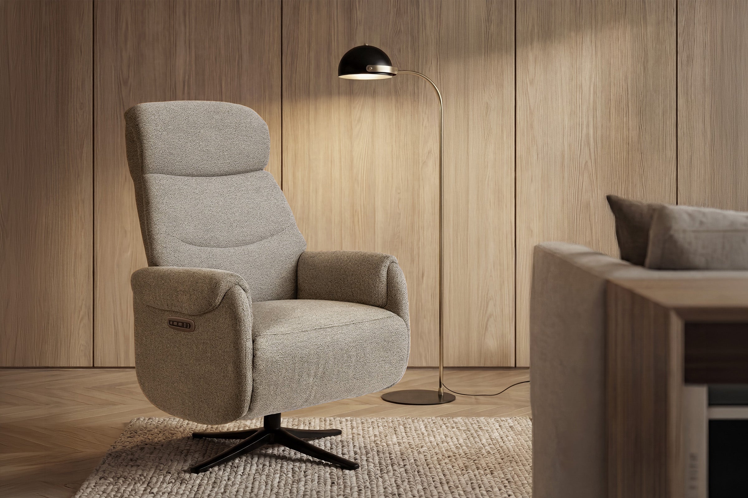 Sillon Relax 2 Motores Tamiko Taupe