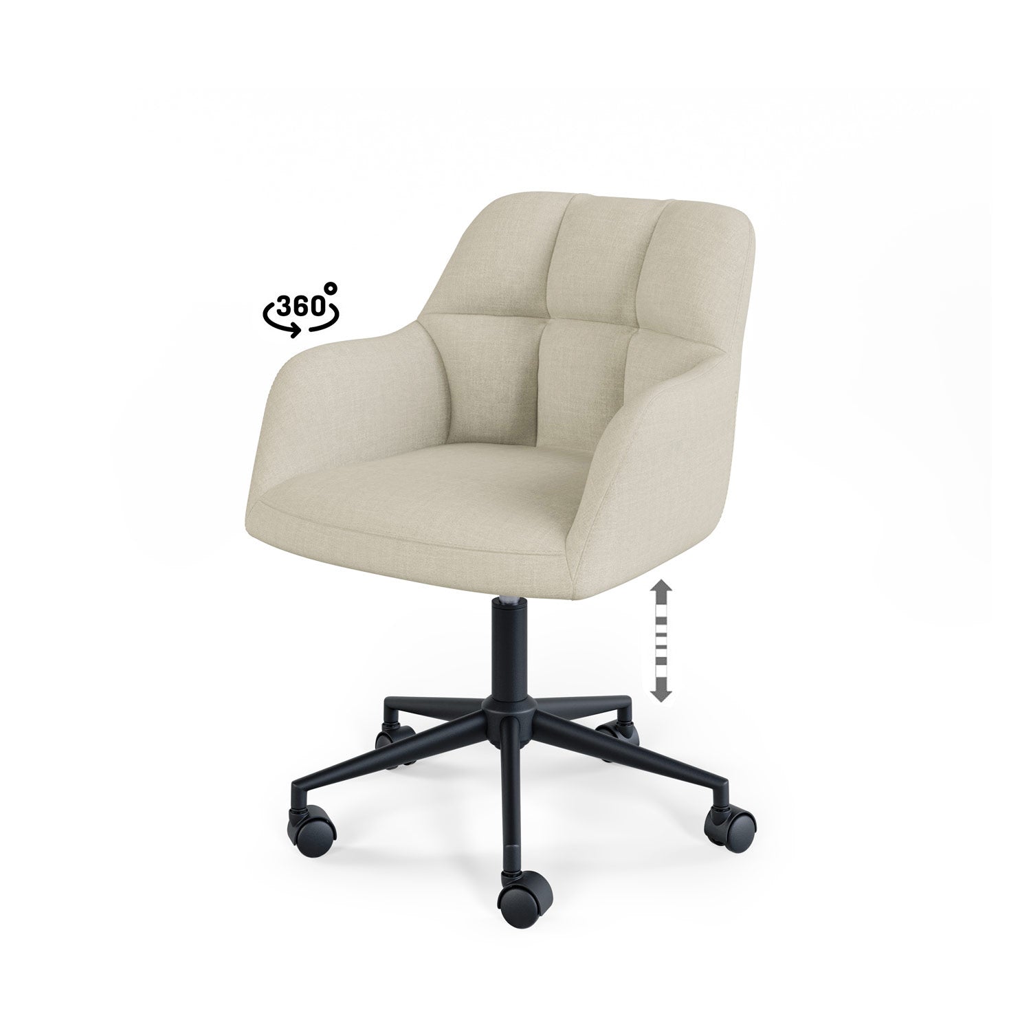 Silla Oficina Stanford Beige