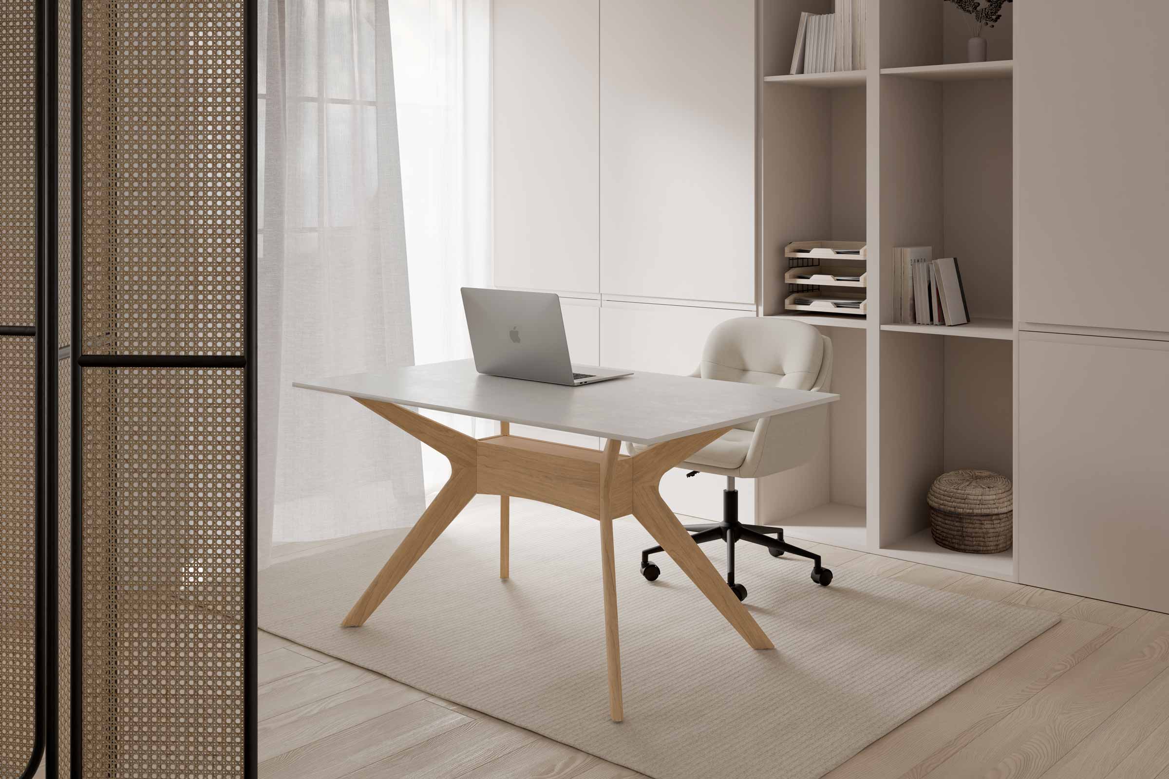 Mesa Eloise 140 Fija Creta/Roble