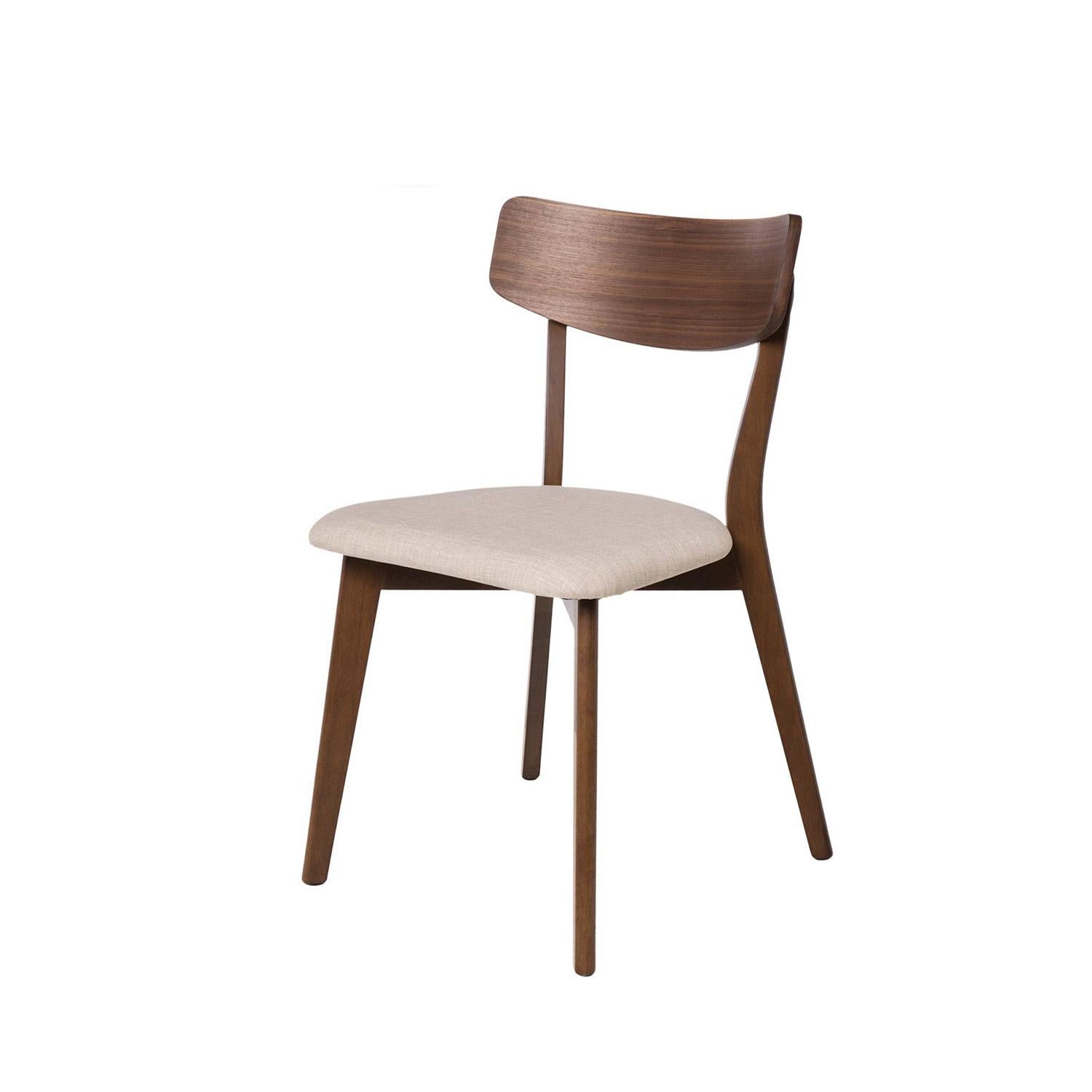 Silla Keira Nogal Beige