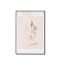 Cuadro Woman Butterfly 80*120 Negro