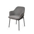 Silla Abigail Gris Oscuro Pata Negra
