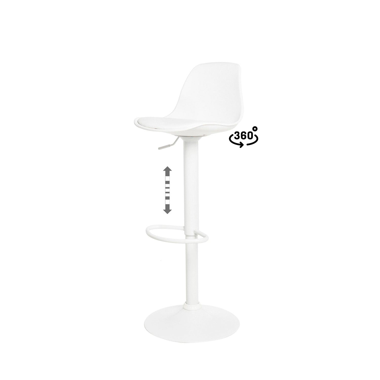 Taburete Sadie Blanco