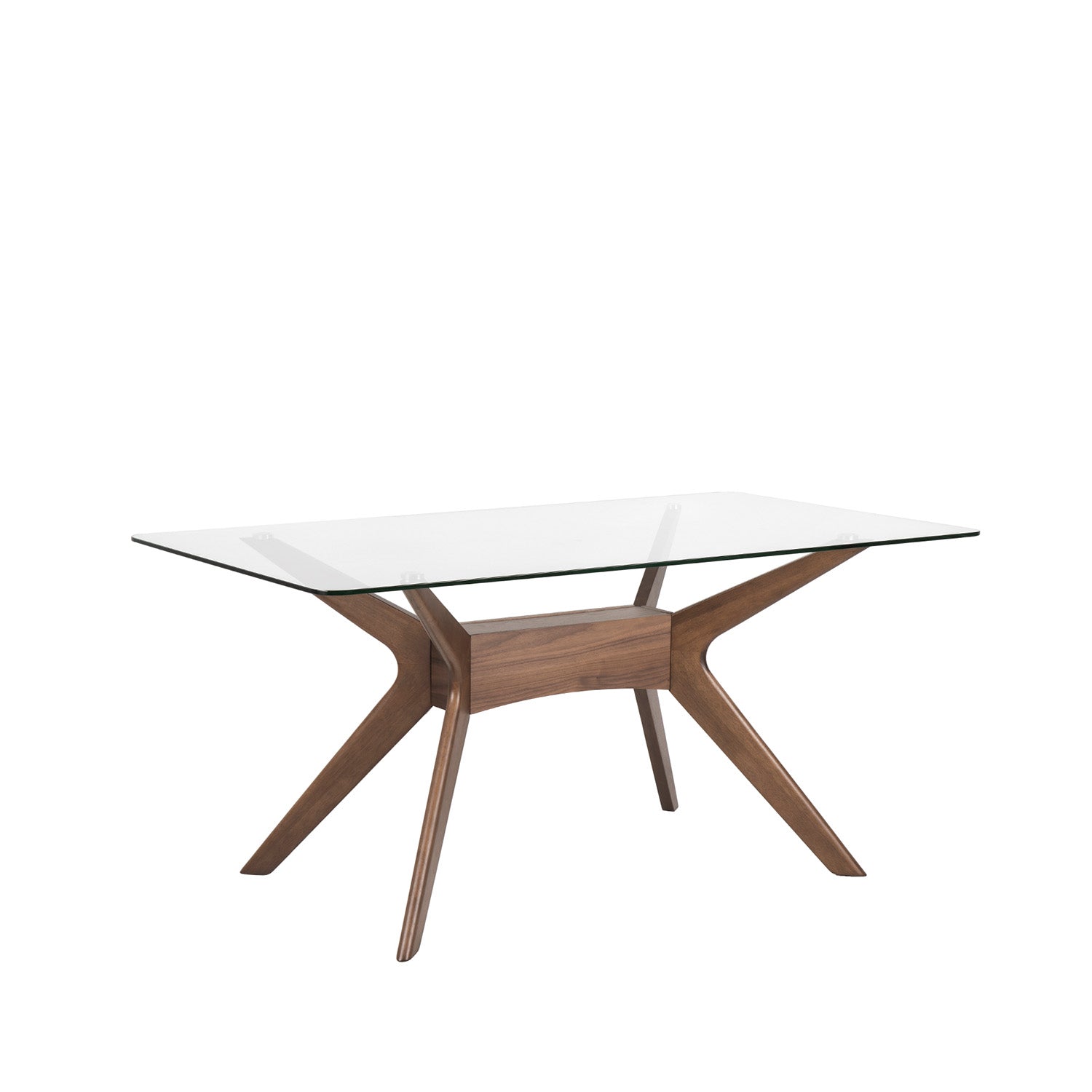 Mesa Della 140 Cristal/Nogal
