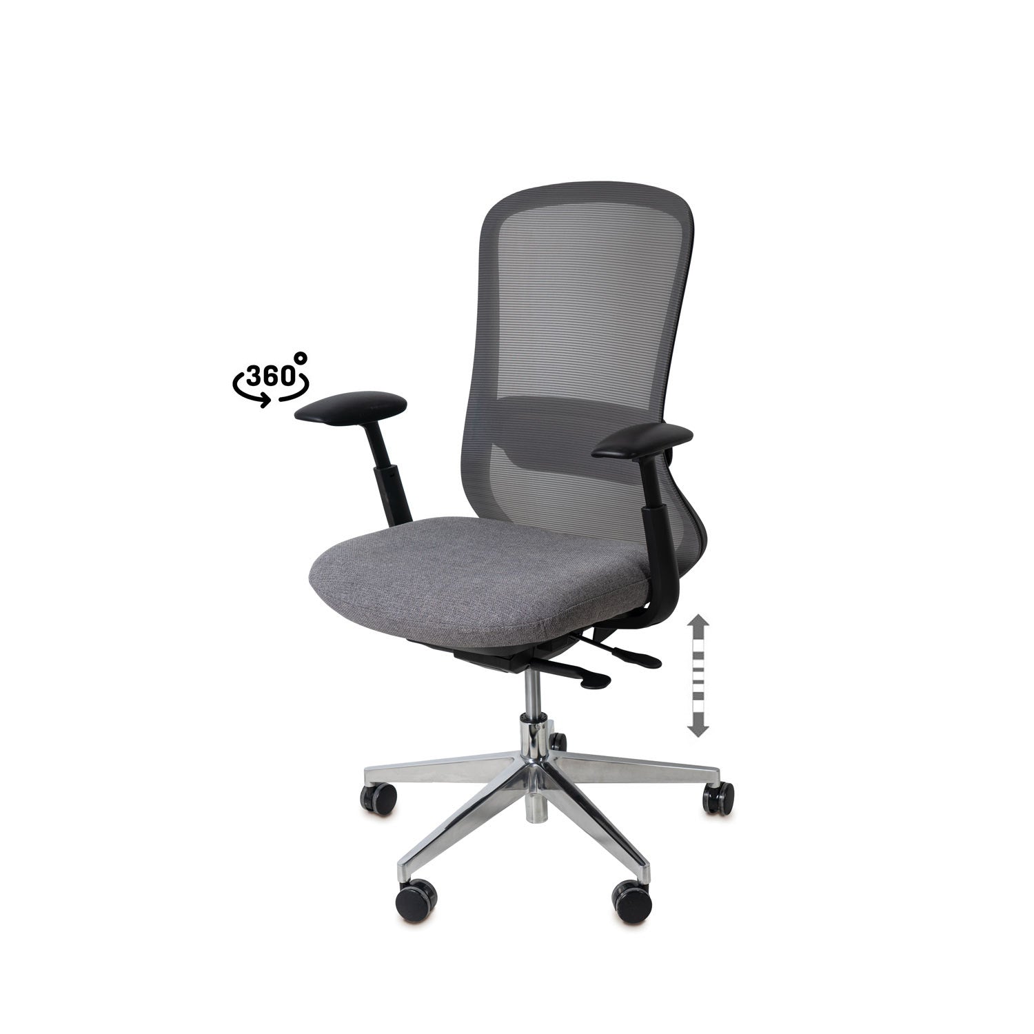 Silla Oficina Rotterdam Gris