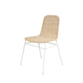 Silla Colette Natural/Blanco