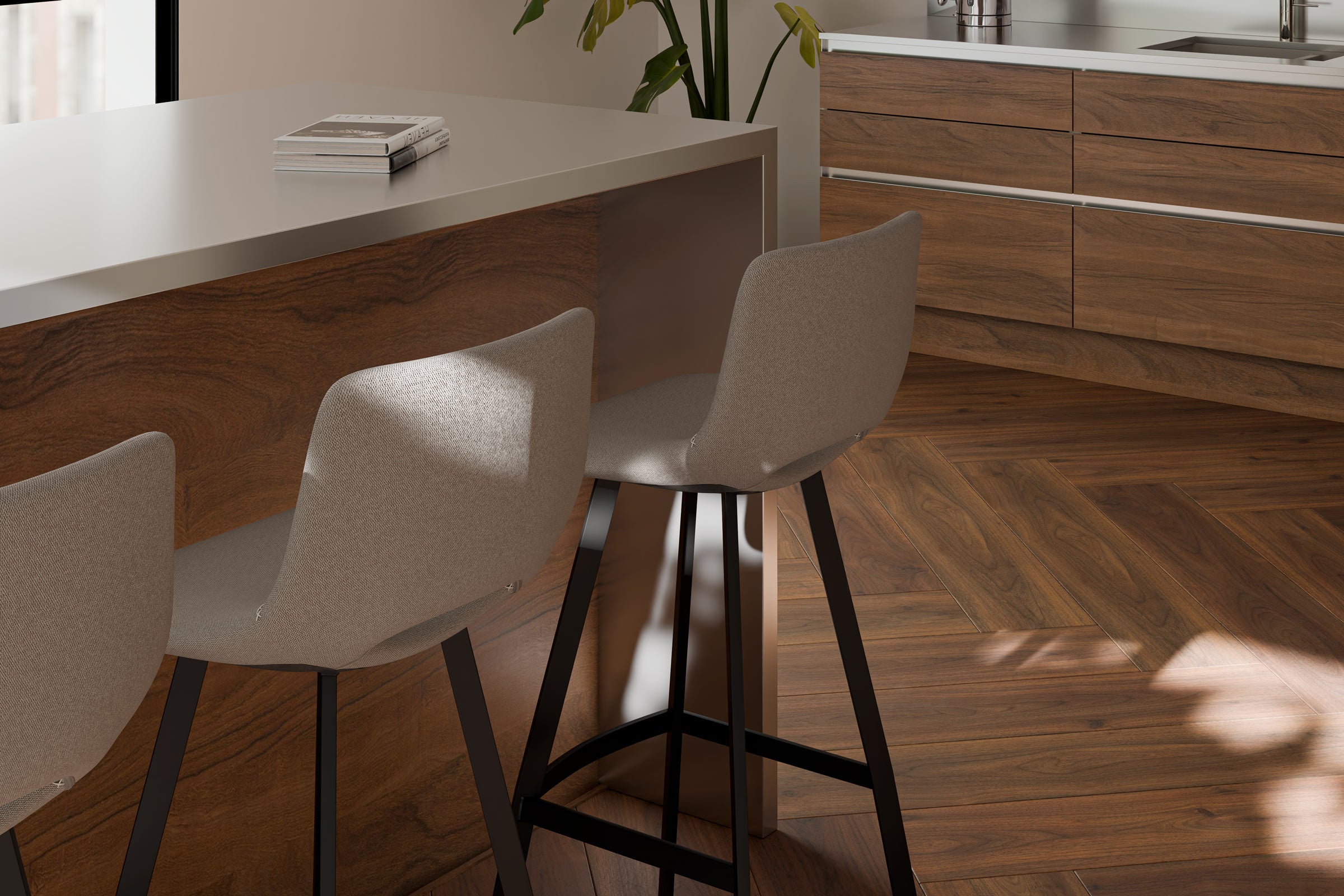 Taburete Aston Taupe (76Cm)