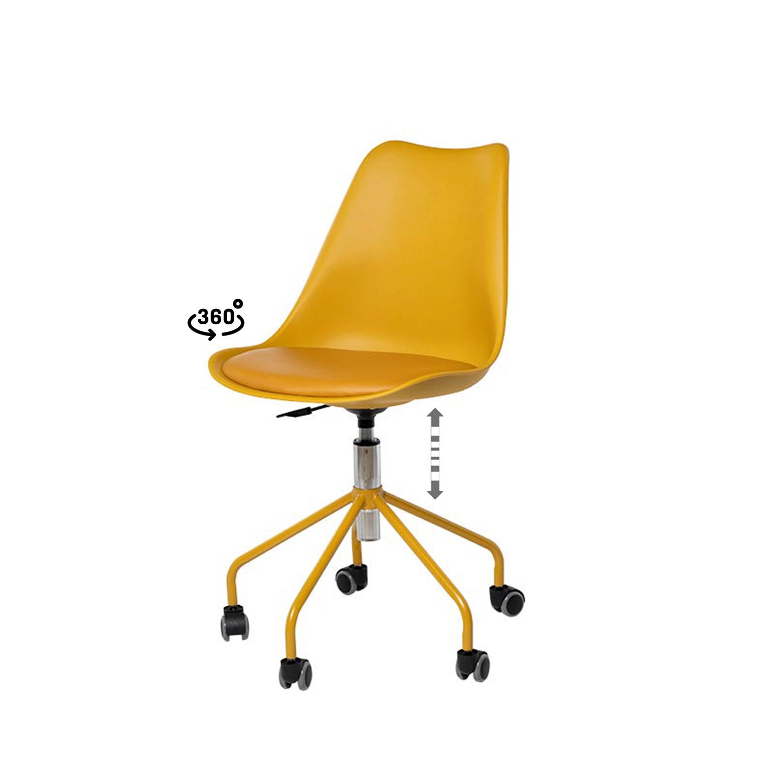 Silla Oficina Yale Mostaza
