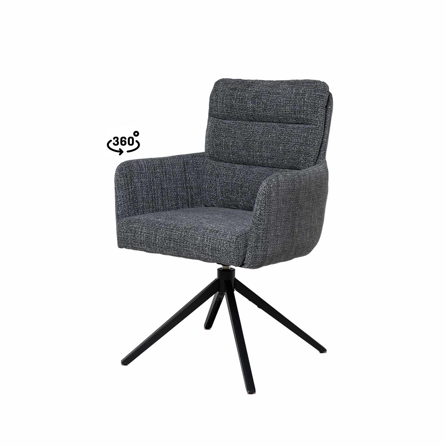 Silla Lisette Gris Oscuro