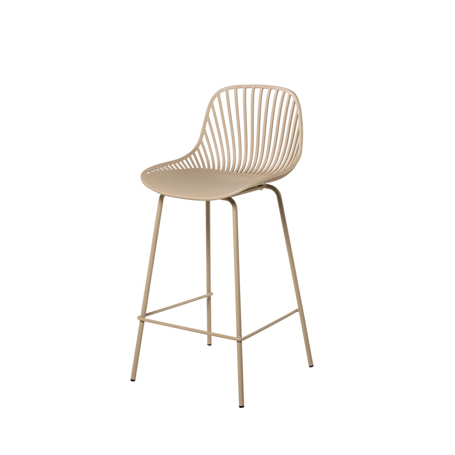 Taburete Bajo Peyton Beige