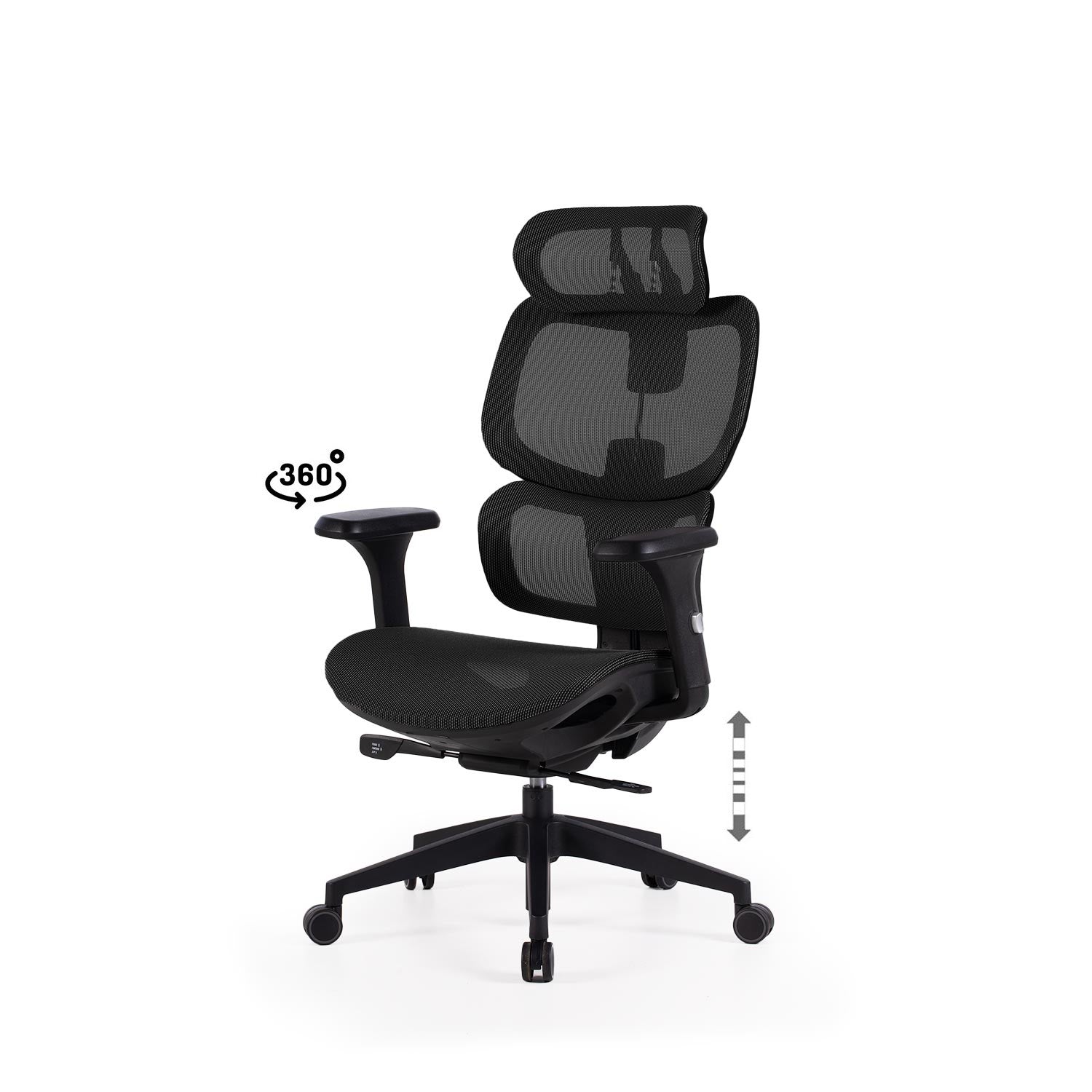 Silla Oficina Toronto Negro/Negro