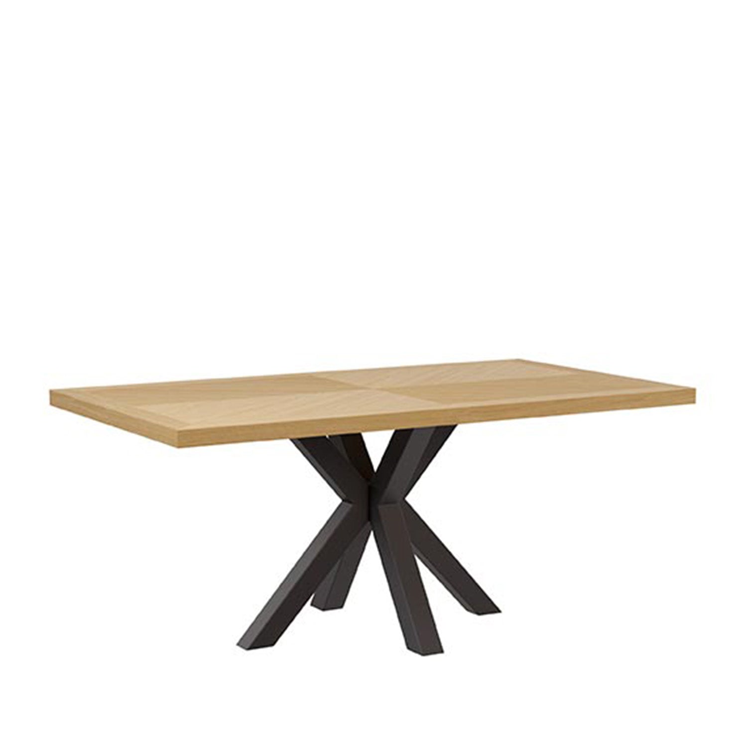 Mesa Elaine 140*90 Fija Roble-Negro