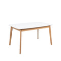 Mesa Kenna 140 Ext.Blanco-Roble