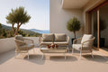Set  Odesa Sofa+Sillones+Mesa Centro Blanco