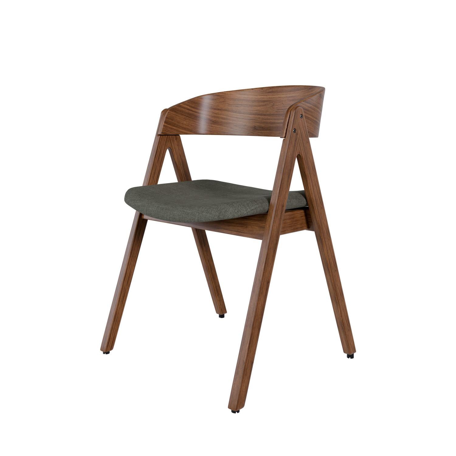 Silla Rina Nogal Gris Oscuro