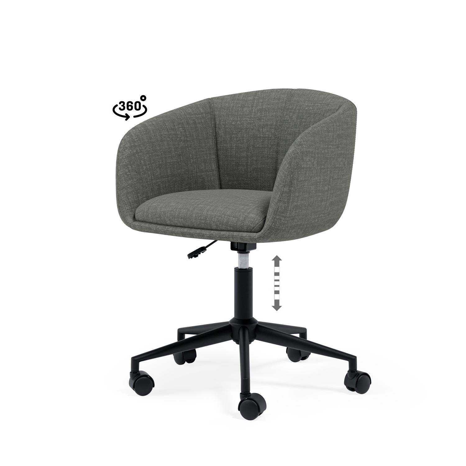 Silla Oficina Arizona Gris Oscuro