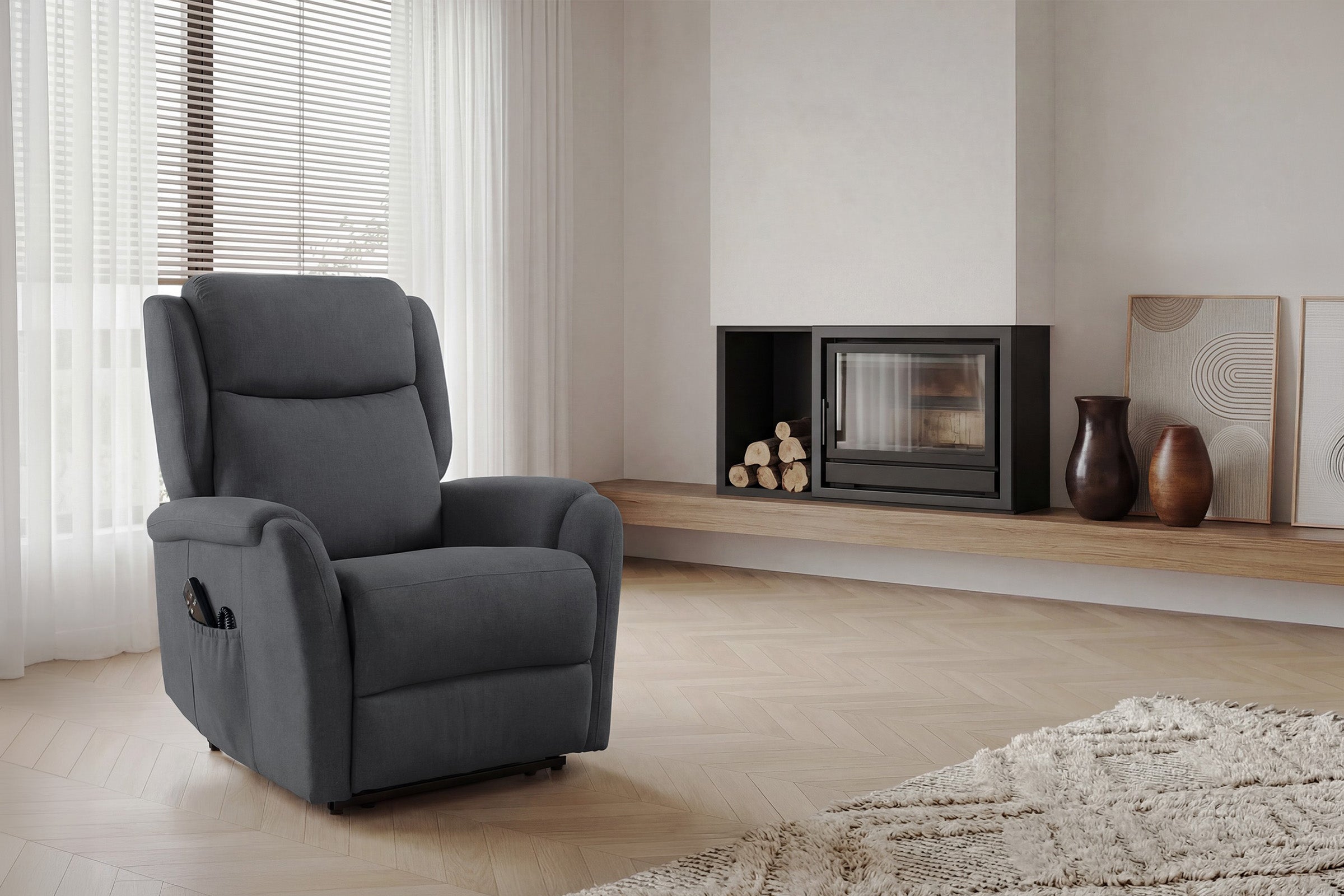 Sillon P.Lift 1 Mot Akari Gris Oscuro