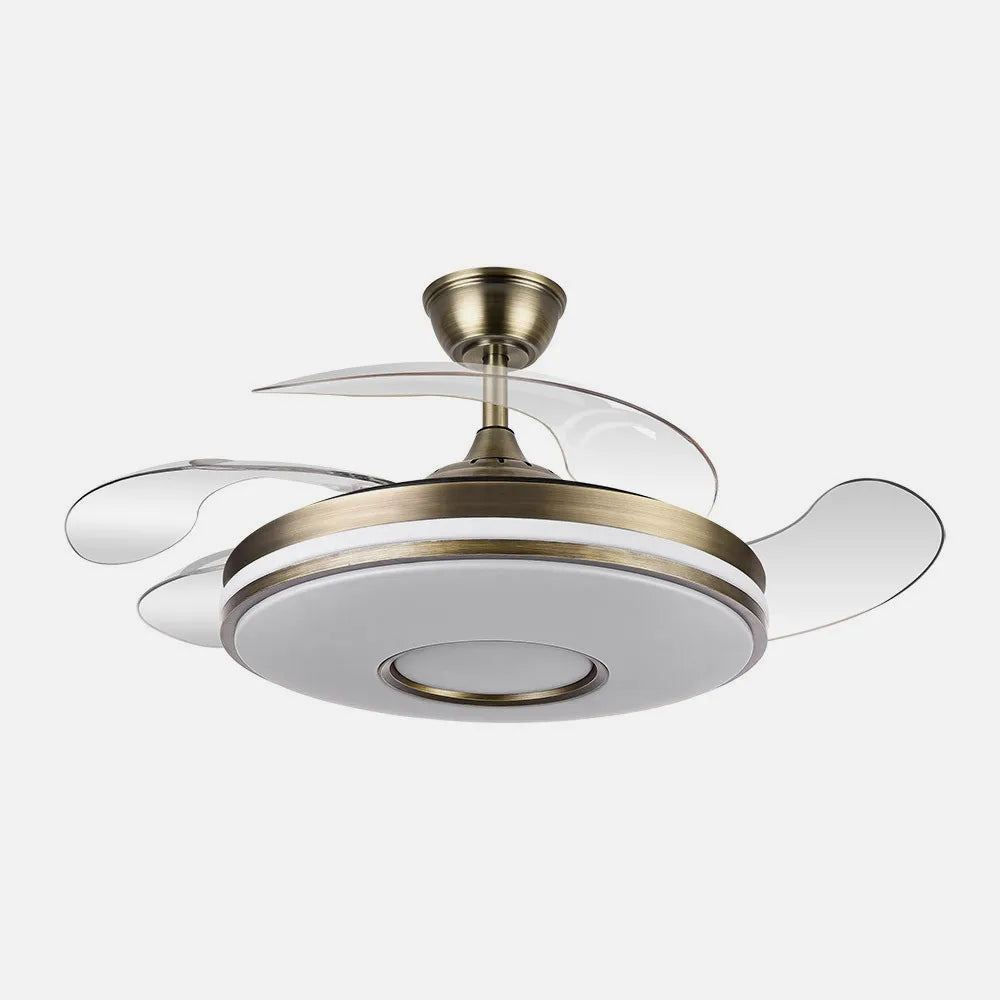 Ventilador Dc Dani 59w 6980lm Blanco 4aspas 6velocidades 106d 3000-4200-6500k Remoto+Reg.Intensidad+memoria+temporizador 24