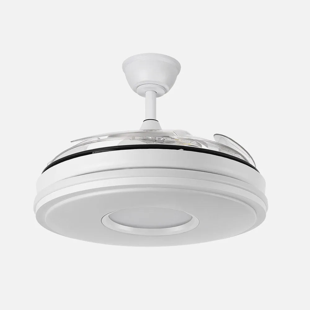 Ventilador Dc Dani 59w 6980lm Blanco 4aspas 6velocidades 106d 3000-4200-6500k Remoto+Reg.Intensidad+memoria+temporizador 24