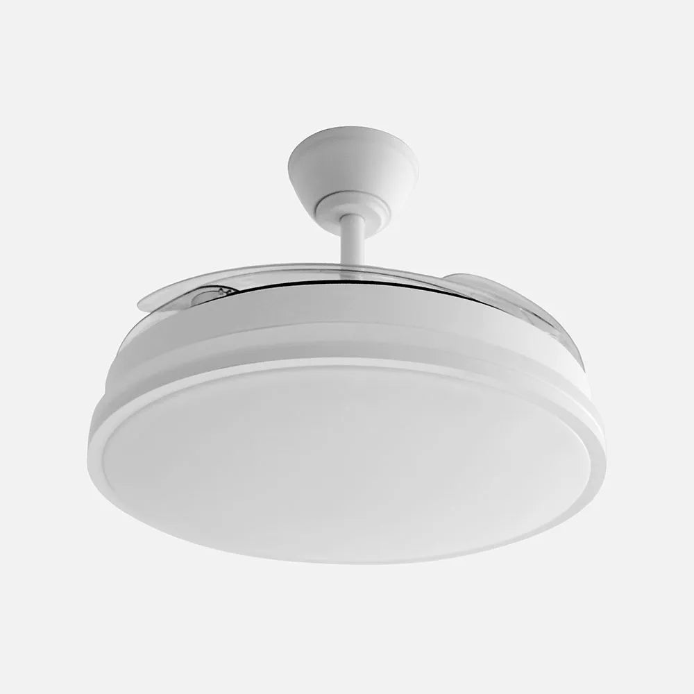 Ventilador Dc RIO 44w Blanco 4asp 107d 4900lm 3500-4000-6500k Remoto Y Temporizador